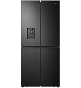 Hisense RQ560N4WBF Freestanding Cross Door Fridge Freezer, Black