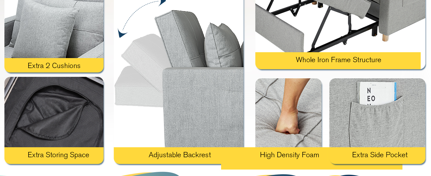 3-in-1 Convertible Chair