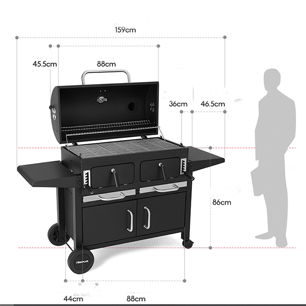 Gartengrill Holzkohlegrill für Zuhause