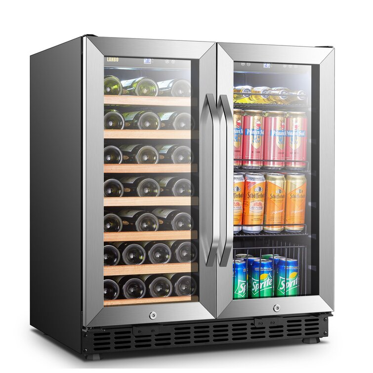 33 Bottle and 70 Can Freestanding Refrigeration Dual Zone Freestanding/Built-In Wine & Beverage Refrigerator (Part number: LW3370B)