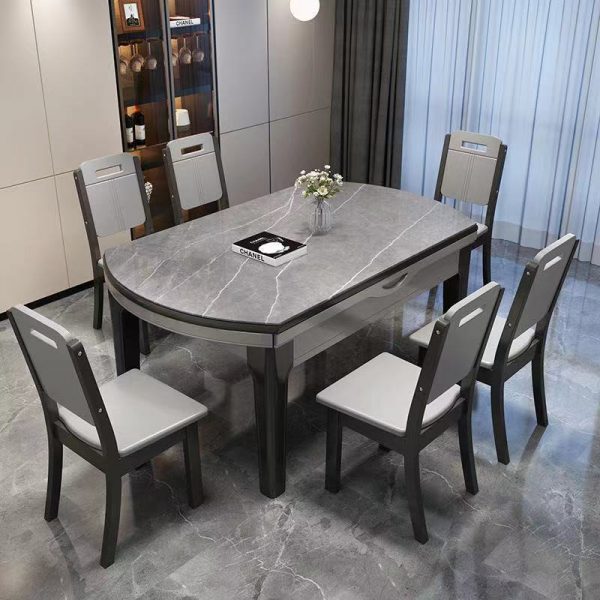 BAHOM 7 Piece Kitchen Dining Table Set for 6