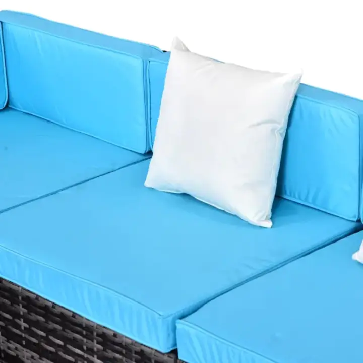 【Furniture】7 Piece Rattan Sofa Set Outdoor Furniture Patio Set