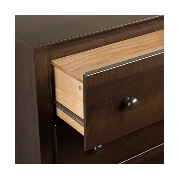 Prepac Fremont 2 Drawer Nightstand with Open Shelf, Espresso, Tall Espresso Fremont Nightstand