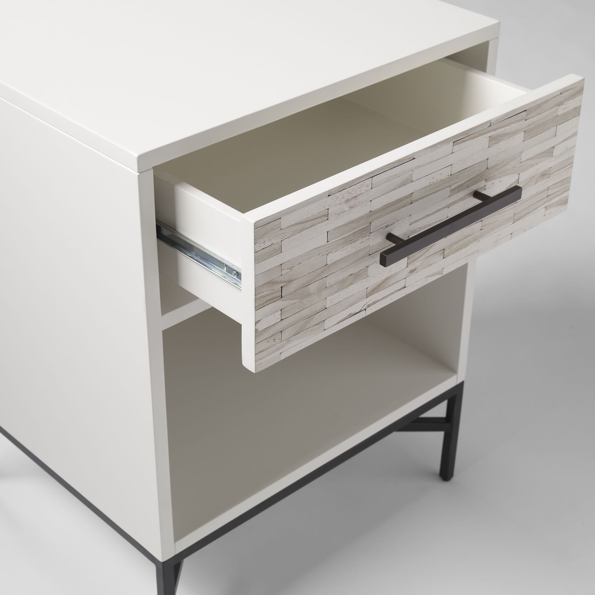 【Furniture】Wood Tiled Nightstand (20