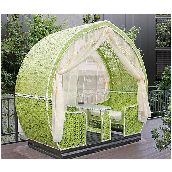 【Home&Garden】Outdoor Swing Rocking Chair Balcony Table & Chair Rattan Chair