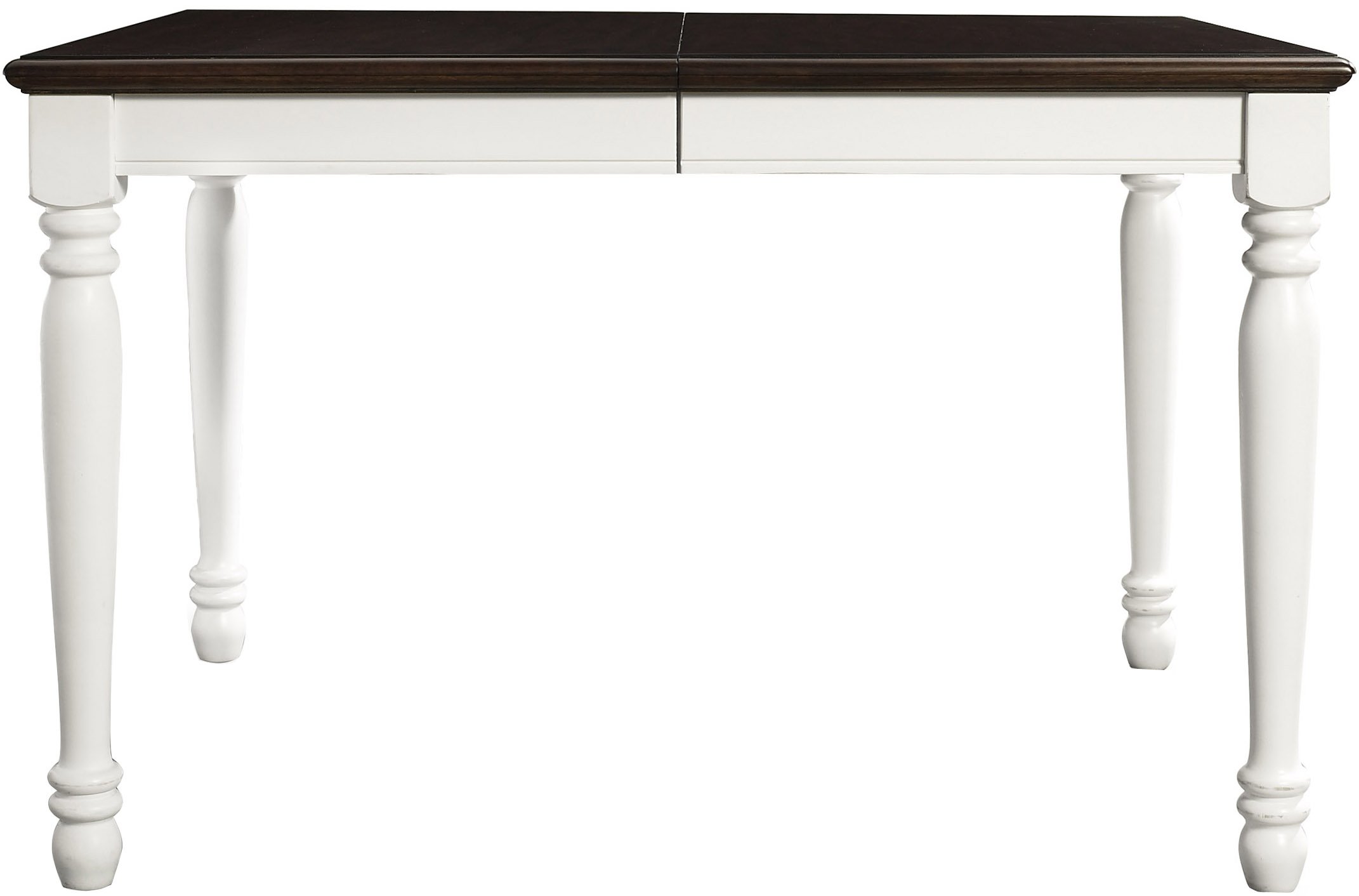 【Furniture】Shelby Dining Set with Table & Extension Leaf, 7-Piece (6 Chairs), Distressed White