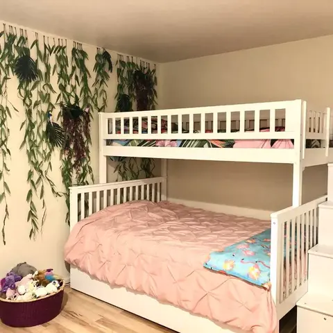 Double bed all solid wood standard bunk bed