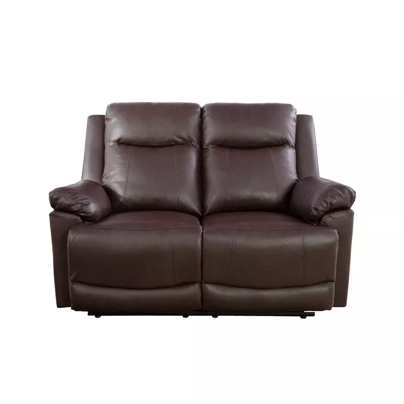 2 PIECE FAUX LEATHER RECLINING LIVING ROOM SET