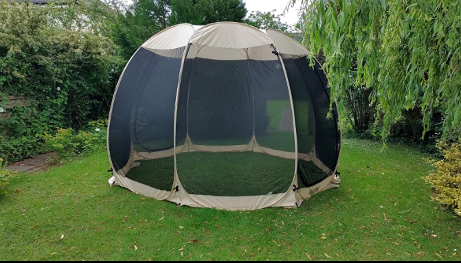 Uv-protected sunshade tent, garden, patio, backyard (10'x10', beige)