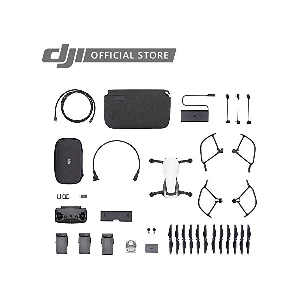 DJI Mavic Air Quadcopter with Remote Controller - Onyx Black Black Base