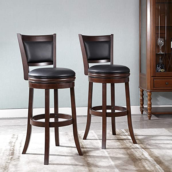Ball & Cast Barstool, 29-Inch,2-Pack, Cappuccino Jayden Cappuccino 29-Inch,2-Pack