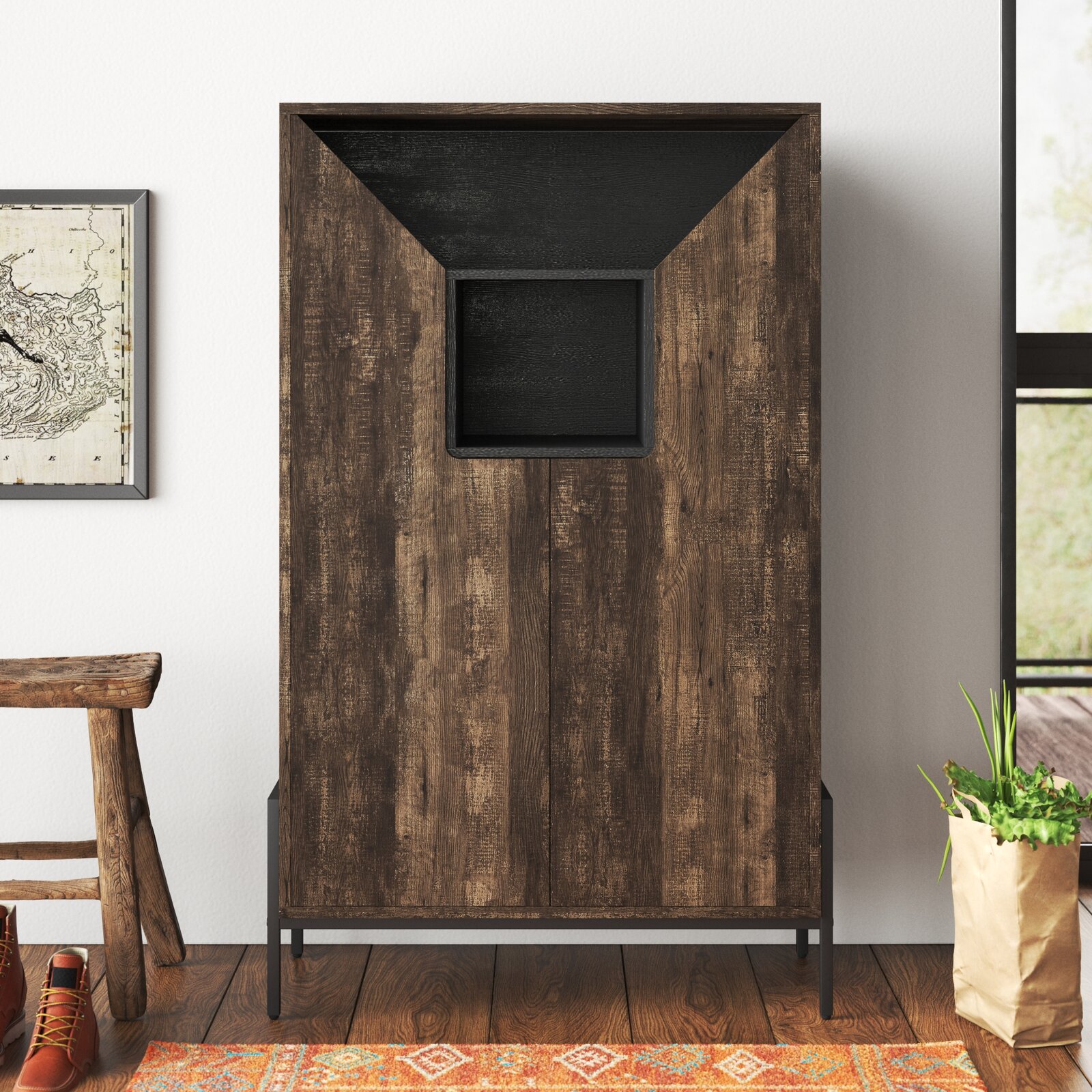 【Furniture】18 Pair Shoe Storage Cabinet