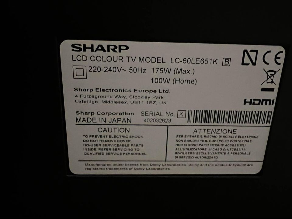 SHARP TV