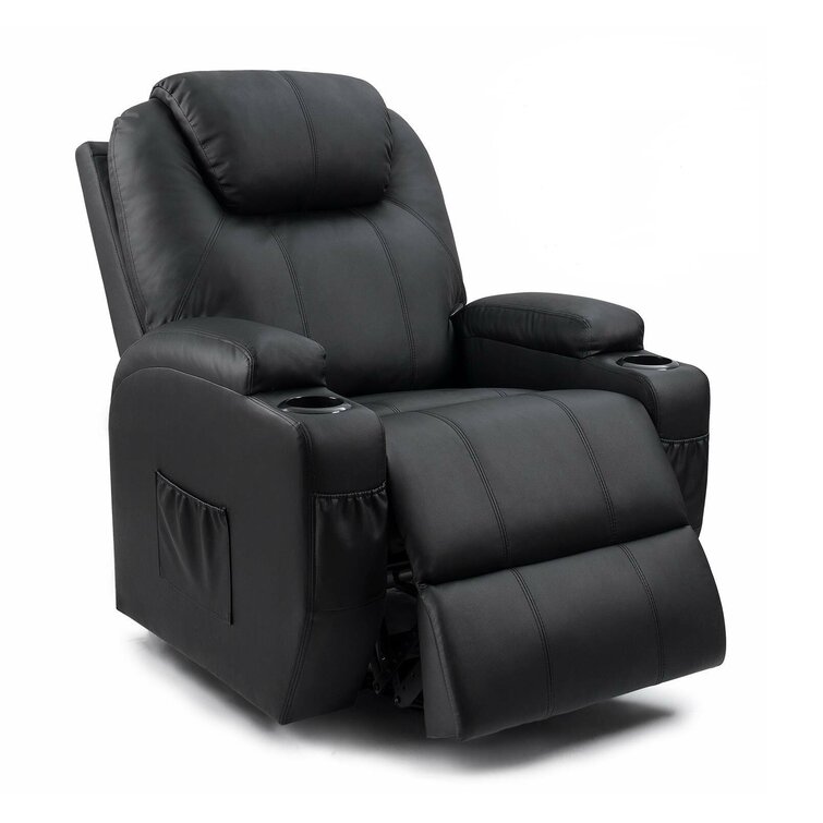 Faux Leather Heated Massage Chair