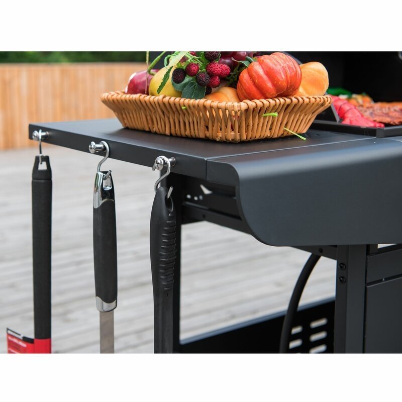 Burner Freestanding Liquid Propane 25500 BTU Gas & Charcoal Grill