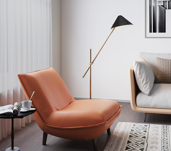 Single sofa balcony small sofa leisure snail chair Nordic bedroom sofa chair lazy sofa tatami