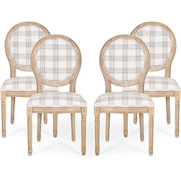 Christopher Knight Home Phinnaeus Beige Fabric Dining Chair (Set of 2), 2-Pcs Set Beige 2-Pcs Set