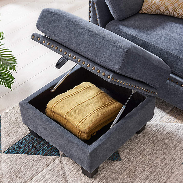 HONBAY Reversible Sectional Sofa Couch L-Shape Sofa