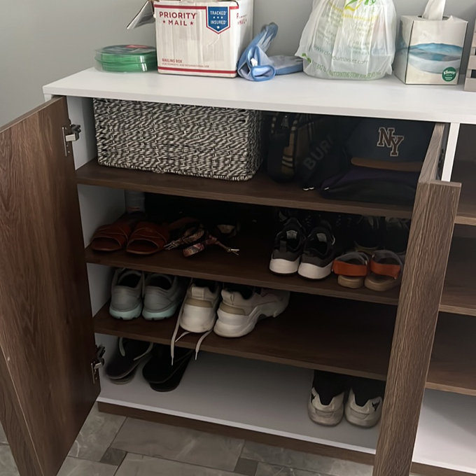 【Furniture】16 Pair Shoe Storage Cabinet