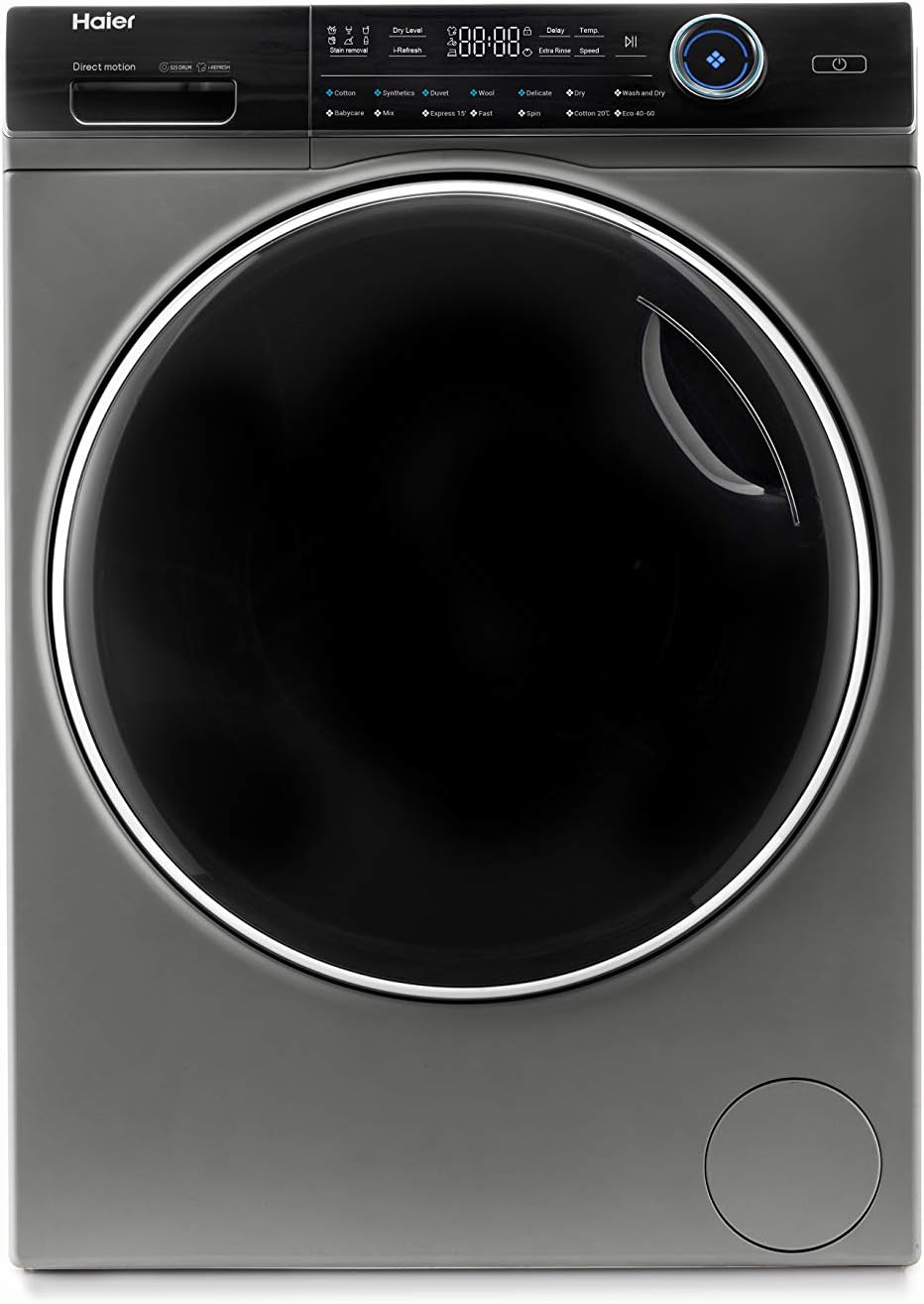 HWD100-B14979S Freestanding Washer Dryer, Direct Motion and LED Display, 1400RPM 10kg/6kg Load, Graphite [Energy Class D]