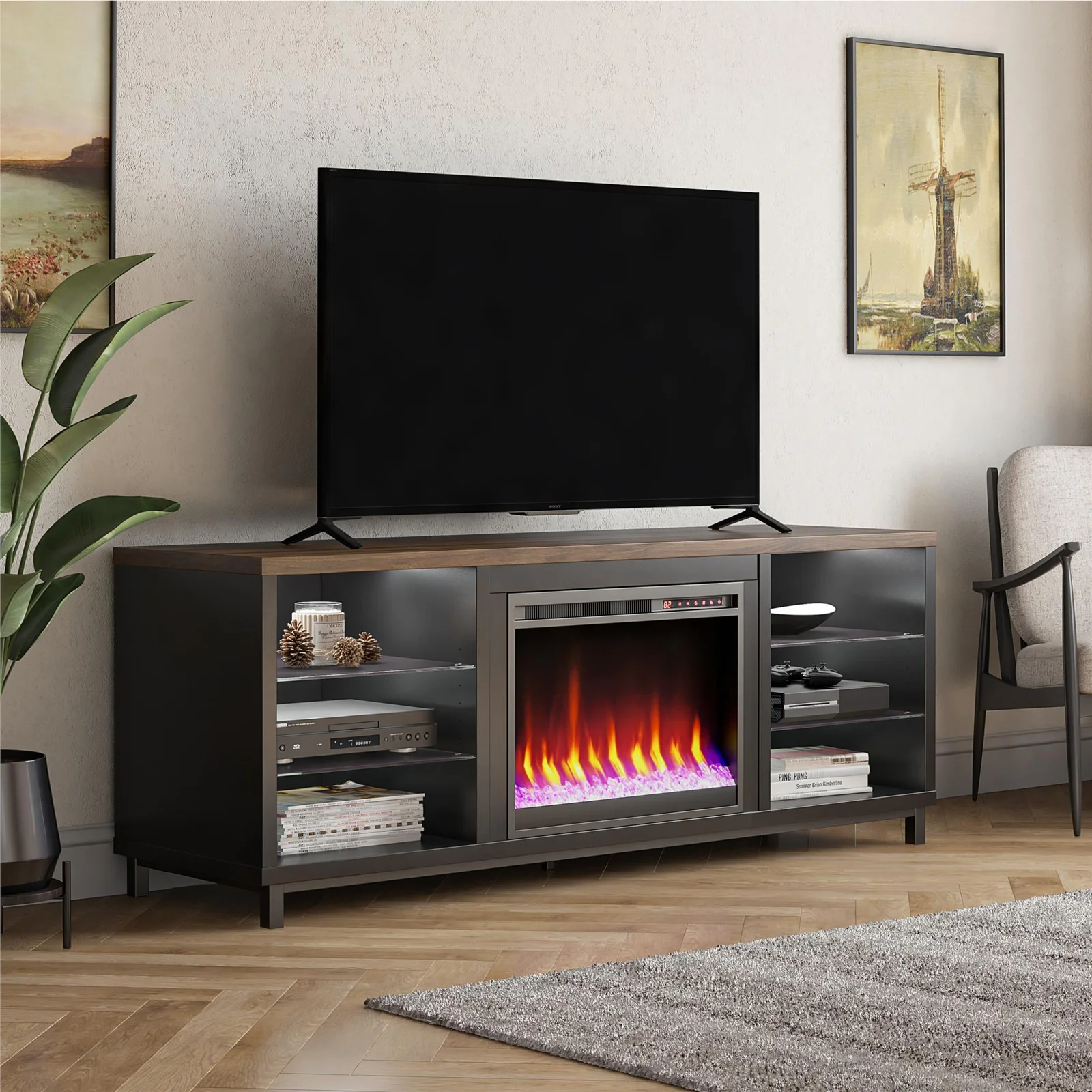 【Furniture】【BS】Vaske TV Stand for TVs up to 70
