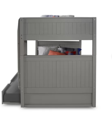 【BS】Stig Full Over Full Solid Wood Standard Bunk Bed with Trundle by Harriet Bee