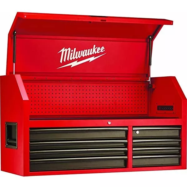 Heavy-duty, Drawer 16 Tool Chest 46 In. and Rolling Cabinet Set, Red and Black