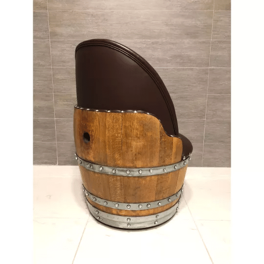 4-Chair Half-Barrel Lounge Set