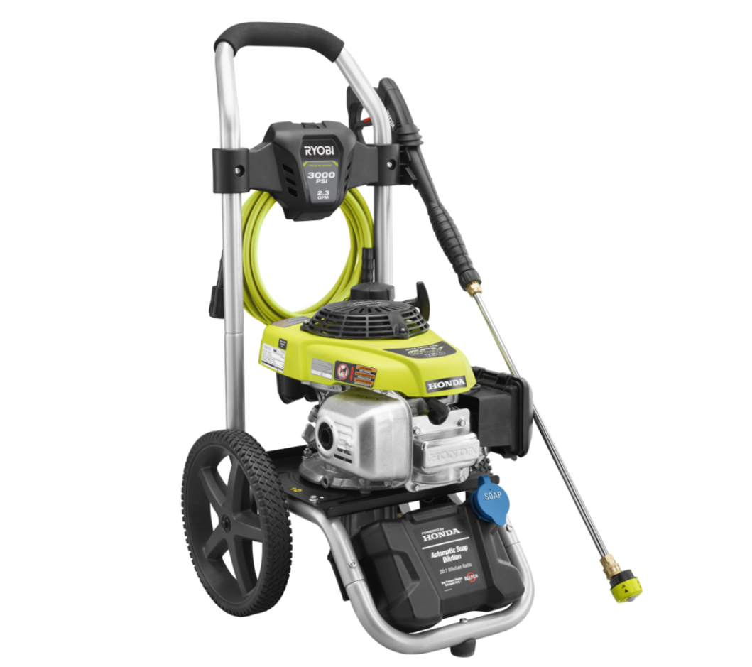 RYOBI 3000 PSI 2.3 GPM Honda Gas Pressure Washer