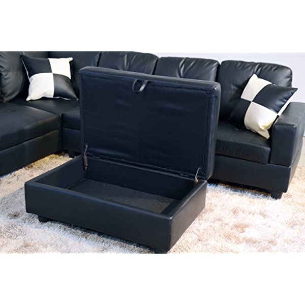 Beverly Fine Funiture Sectional Sofa Set, 92A White