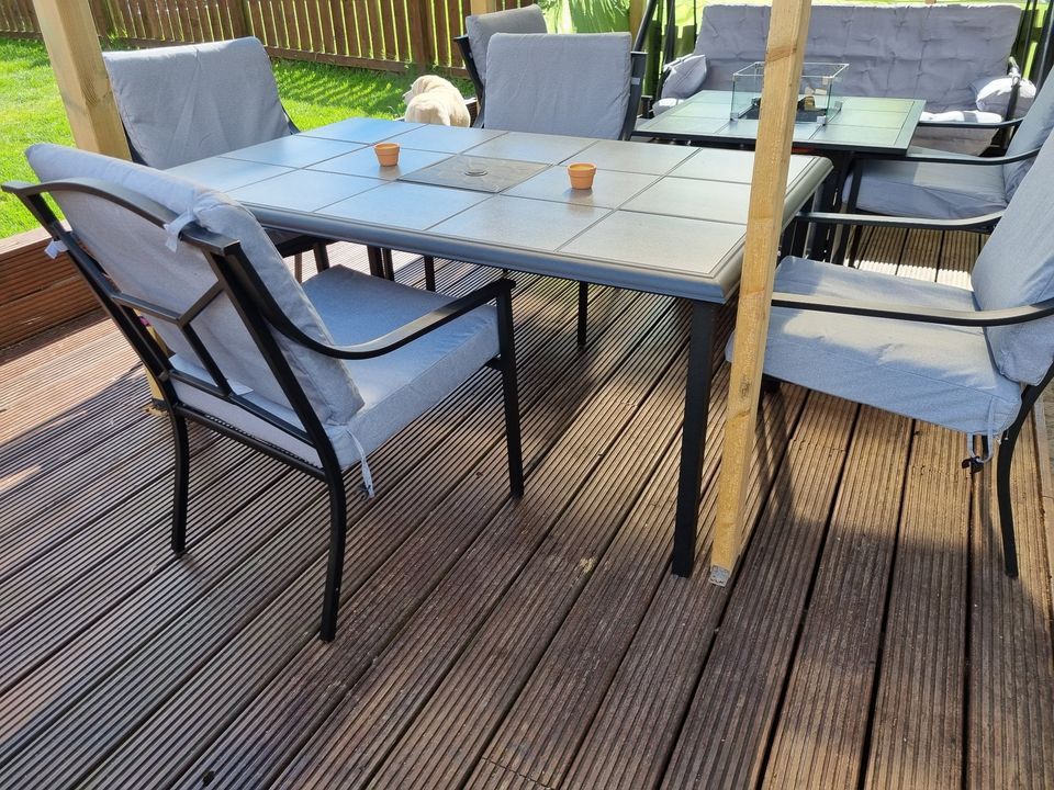 Tile Top Garden Table
