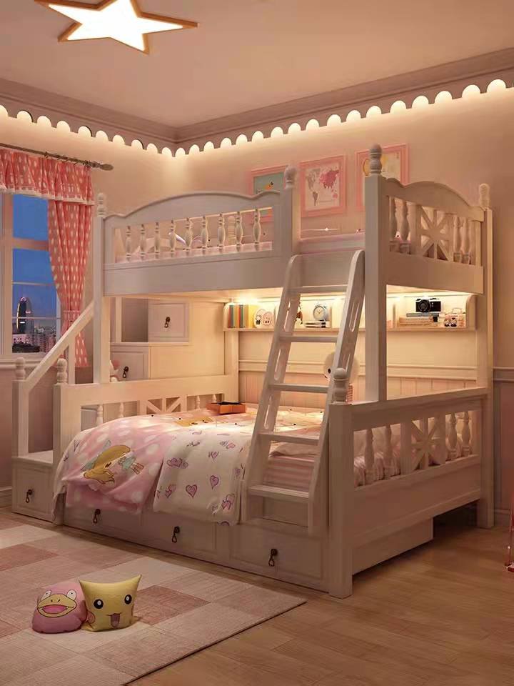 Germany imported solid wood bunk bed high and low bed bunk bed multifunctional