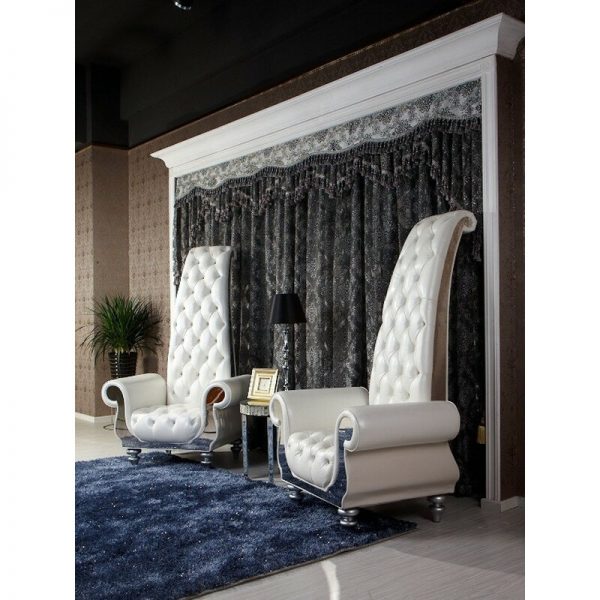43” Wide Tufted Leather Match Armchair