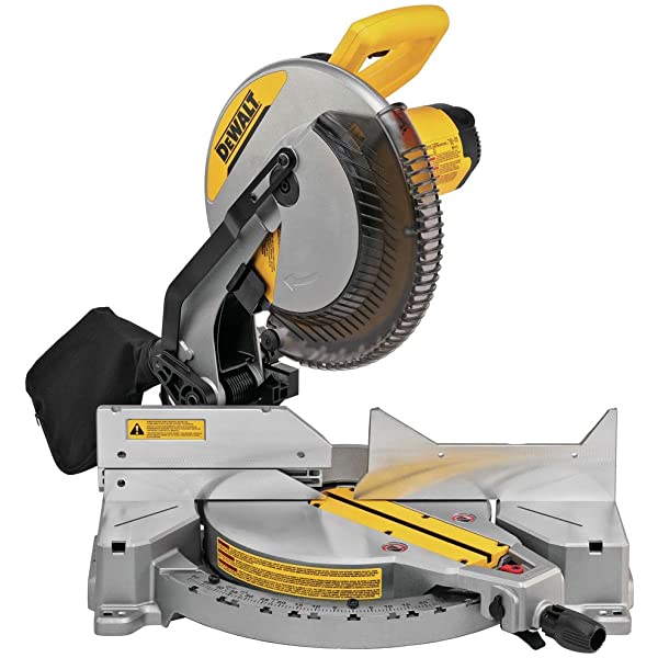 DEWALT 12-Inch Miter Saw, 15-Amp, Single Bevel, Compound (DWS715) 12