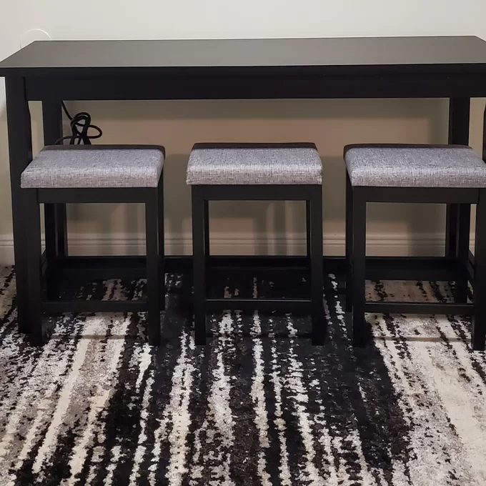 【Furniture】Haga 3 - Person Counter Height Dining Set