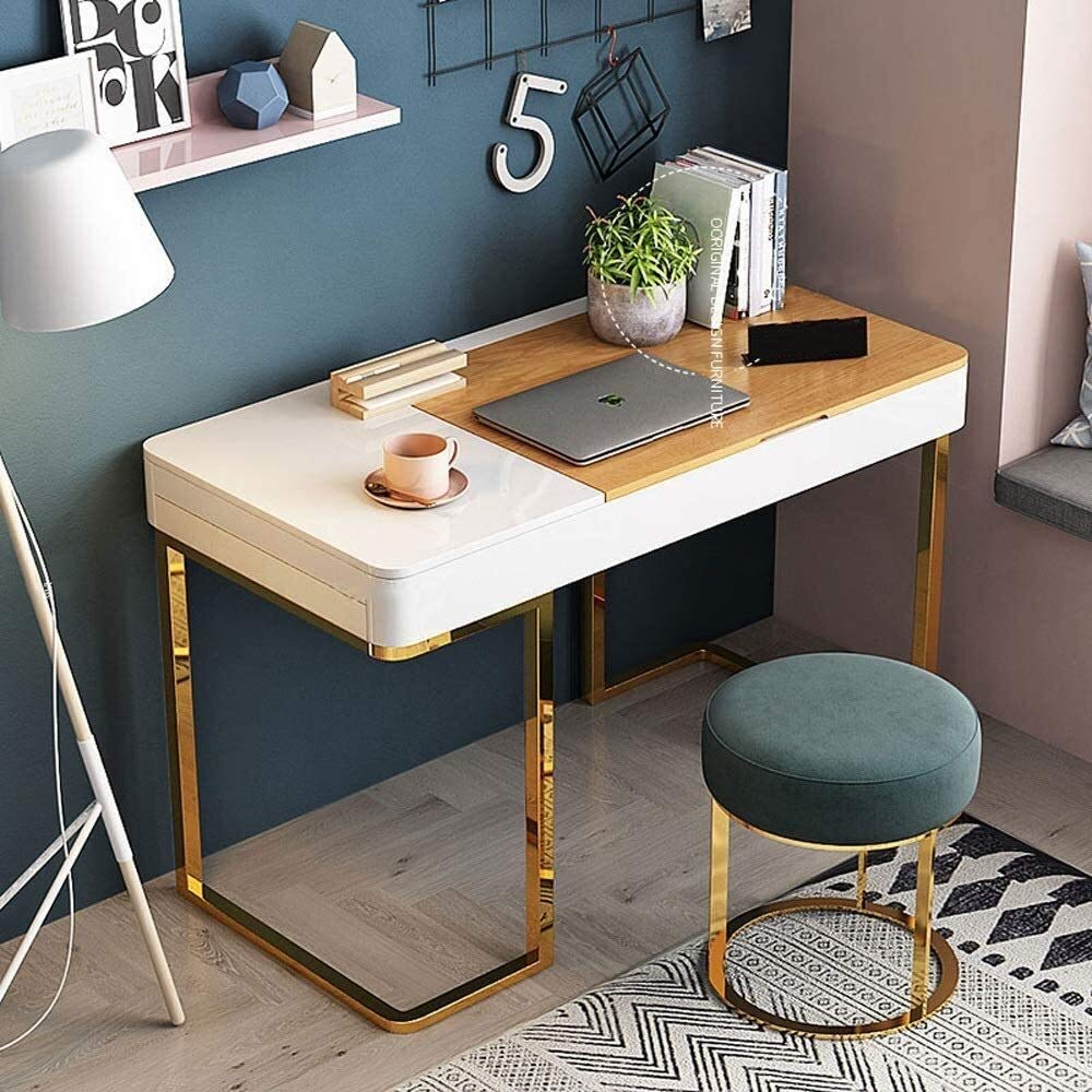 【Furniture】Vanity Table Set Creative Nordic Light Luxury Environmental Dressing Table Modern Simple Dresser