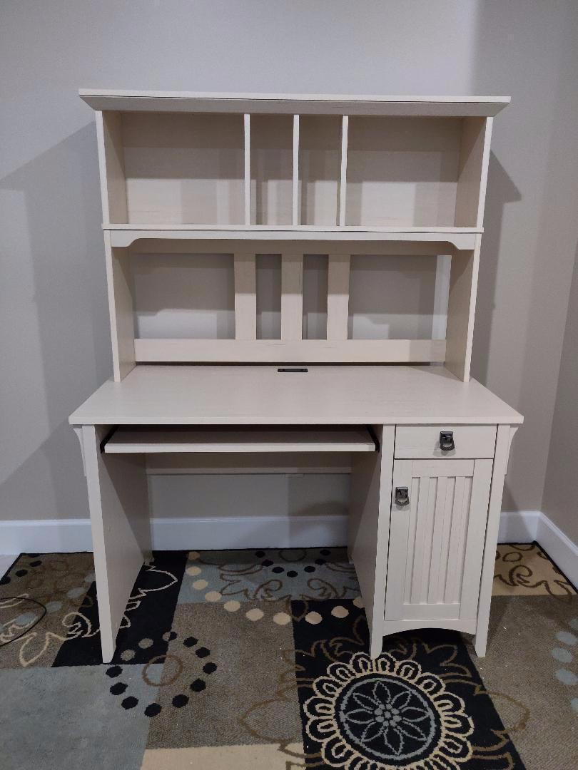 【Furniture】Bush Furniture Salinas Mission Desk with Hutch, Lateral File Cabinet and 5 Shelf Bookcase