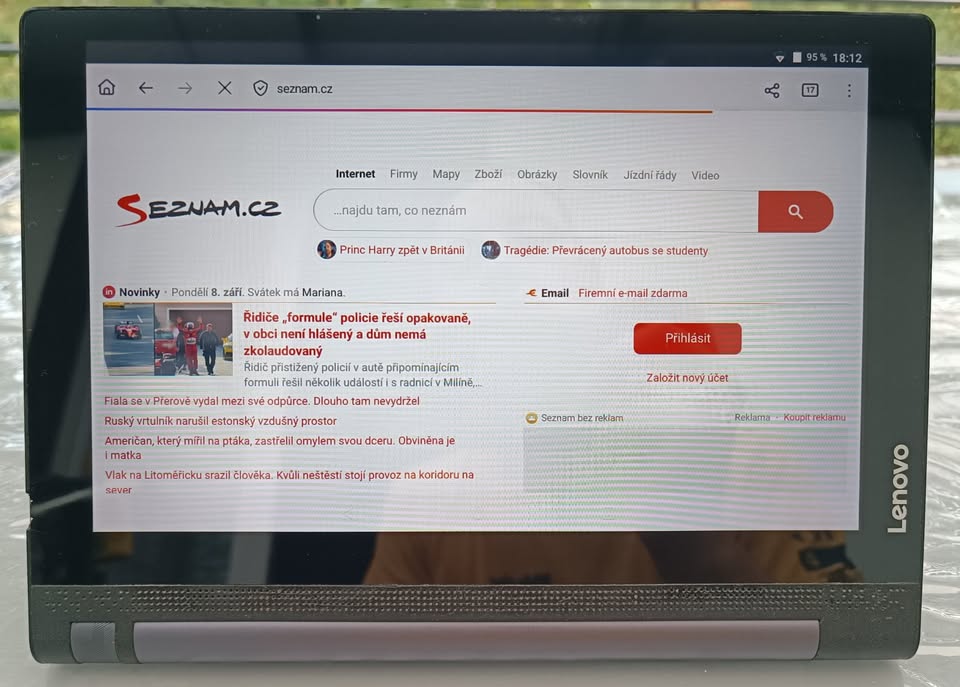 Tablet Lenovo Yoga Tab / 16GB / Wifi / 2GB RAM / 10