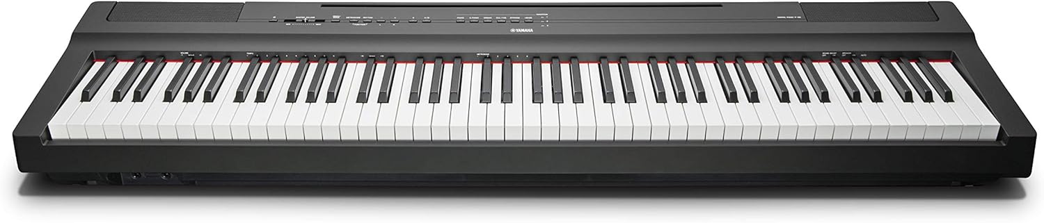 P125 88-Key Weighted Action Digital Piano with Power Supply and Sustain Pedal