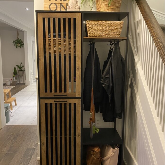 【Furniture】Mcquillen 36'' Wide Hall Tree with Shoe Storage