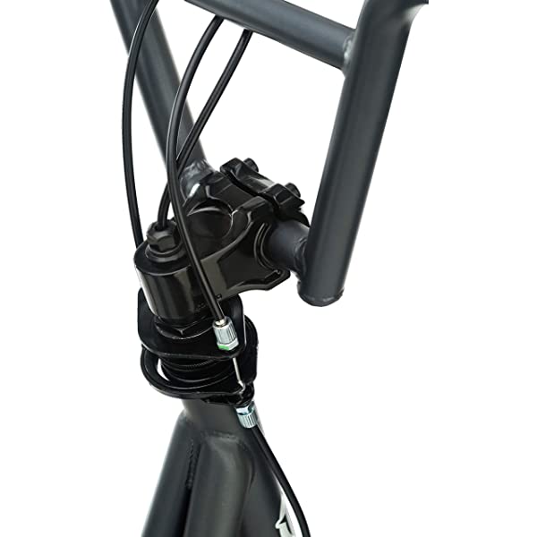 Mongoose Expo Youth Scooter, Front and Rear Caliper Brakes, Rear Axle Pegs, 12-Inch Inflatable Wheels, Non Electric Green/Grey