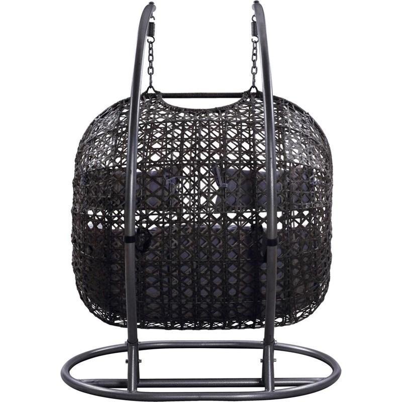 2022 Patio Wicker Swing Chair With Stand Rain Cover Included-Limited To 2 Sets