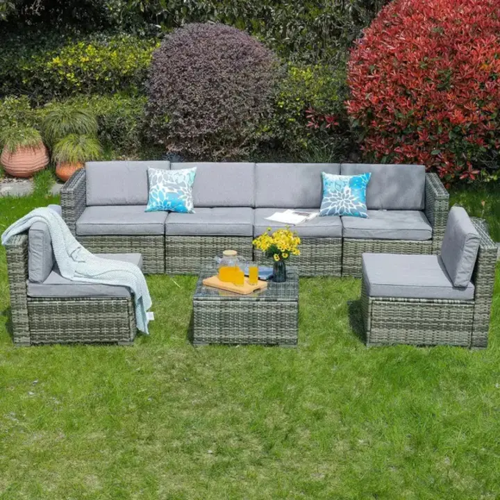 【Home&Garden】7 Piece Outdoor Patio Furniture Set. Carly changed the group photo