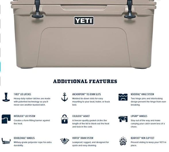 YETI Tundra Cooler