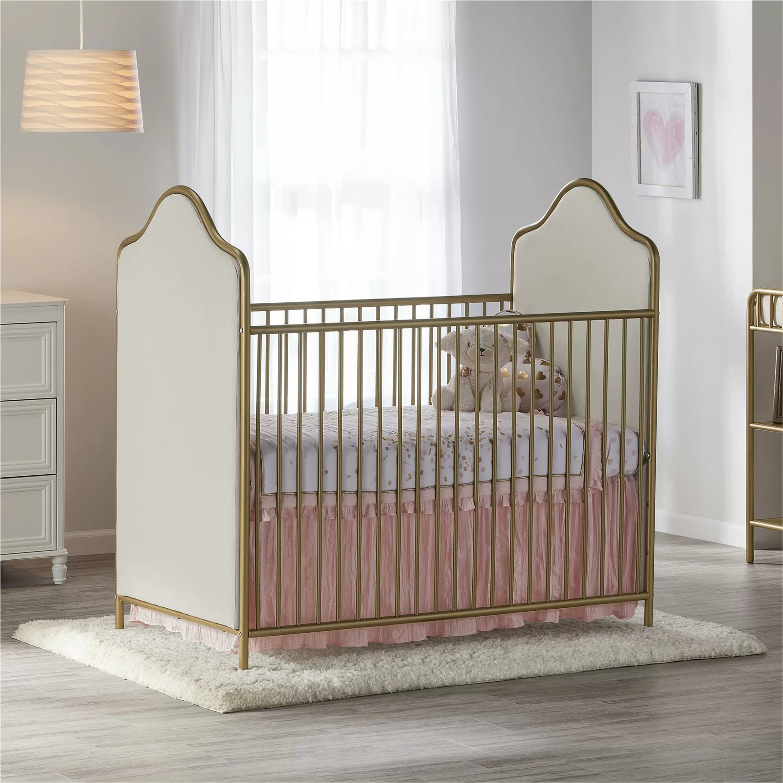 【Baby&Kids】Piper 2-in-1 Convertible Upholstered Crib