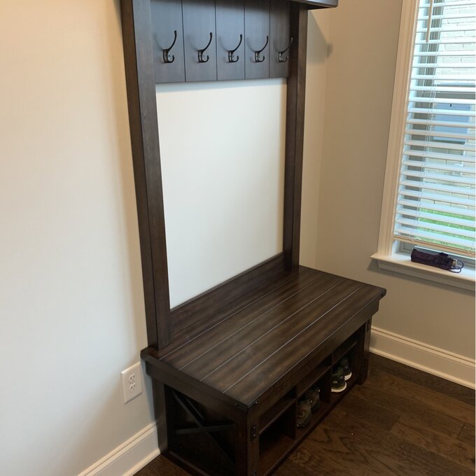 【Furniture】Lauver 40'' Wide Hall Tree with Shoe Storage