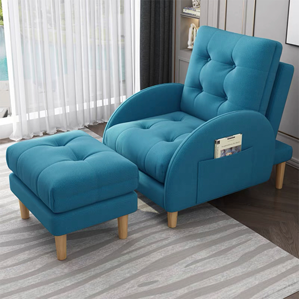 【Furniture】Brand new balcony small apartment multifunctional recliner dual-purpose sofa chair