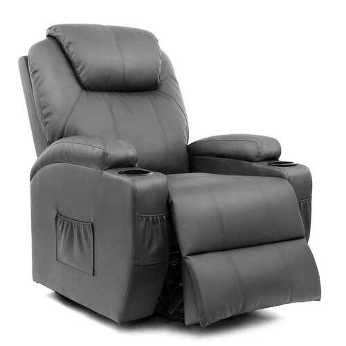 Faux Leather Heated Massage Chair