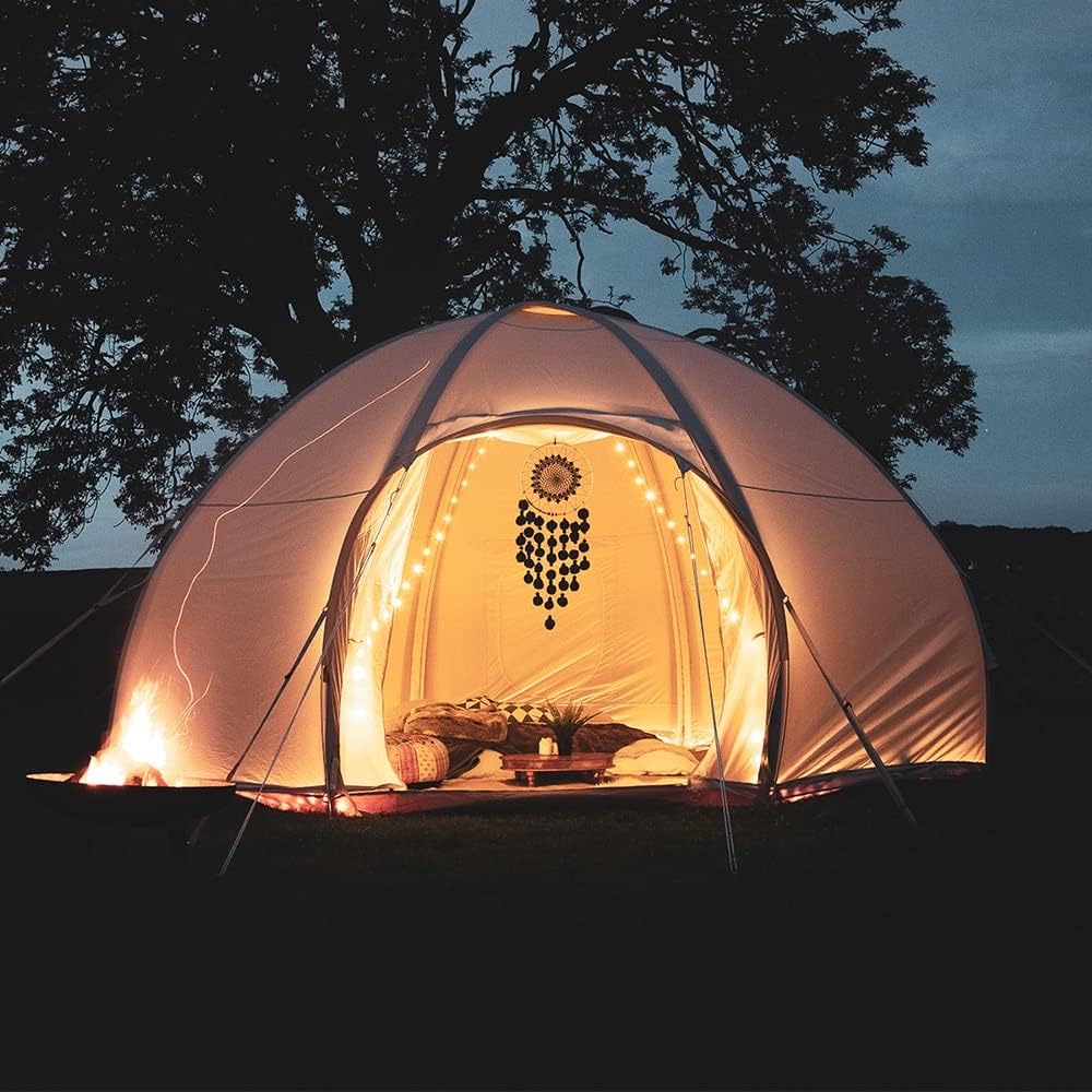 Nova Air Dome Tent | Inflatable Air Beam Structure Including Air Pump - Durable and Lightweight All-Weather Polycotton Material | Luxury Glamping Tent by Boutique Camping®