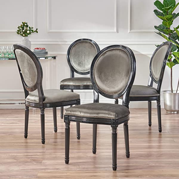 Christopher Knight Home Phinnaeus Beige Fabric Dining Chair (Set of 2), 2-Pcs Set Beige 2-Pcs Set